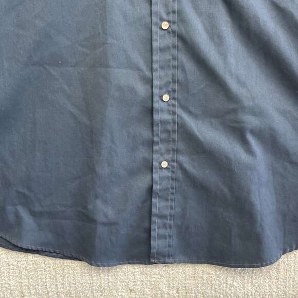 VTG Big Bill Canada Made Work Shirt Men 3XL Blue Pearl Snap Long Sleeve Workwear - Picture 6 of 14